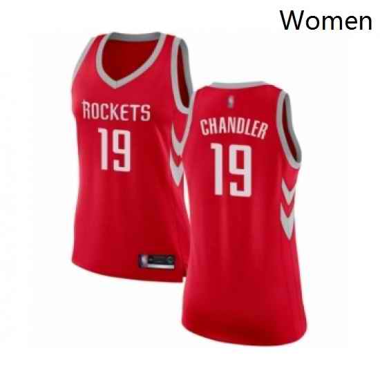 Womens Houston Rockets 19 Tyson Chandler Swingman Red Basketball Jersey Icon Edition